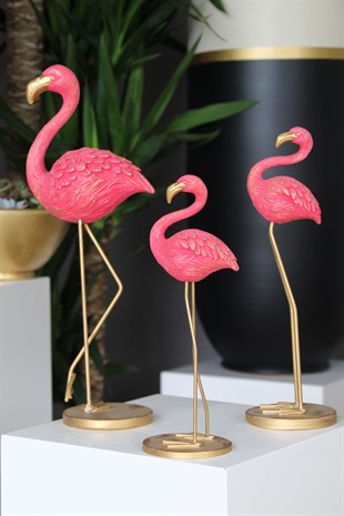 Flamingo Dekorasyon Aksesuar 3'lü Set 